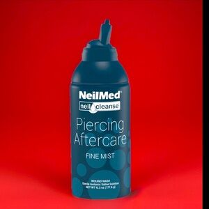 NeilMed Piercing Aftercare Fine Mist Wound Wash 1 Bottle Of 6.3oz New Sealed